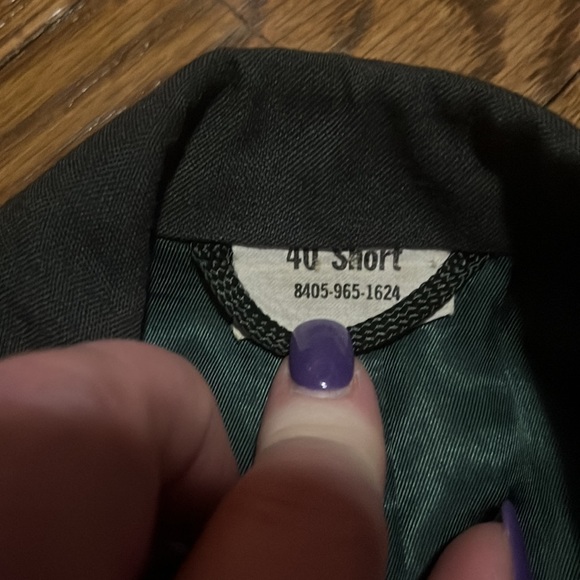 VINTAGE MILITARY US ARMY  COAT UNIFORM JACKET MENS 8405-965-1605 SIZE 40S - Picture 7 of 13